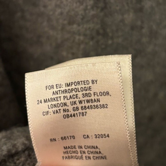 Moth Anthropologie Wool Blend Lightweight Wool Blend Sweater in Gray, Size M - Picture 8 of 8